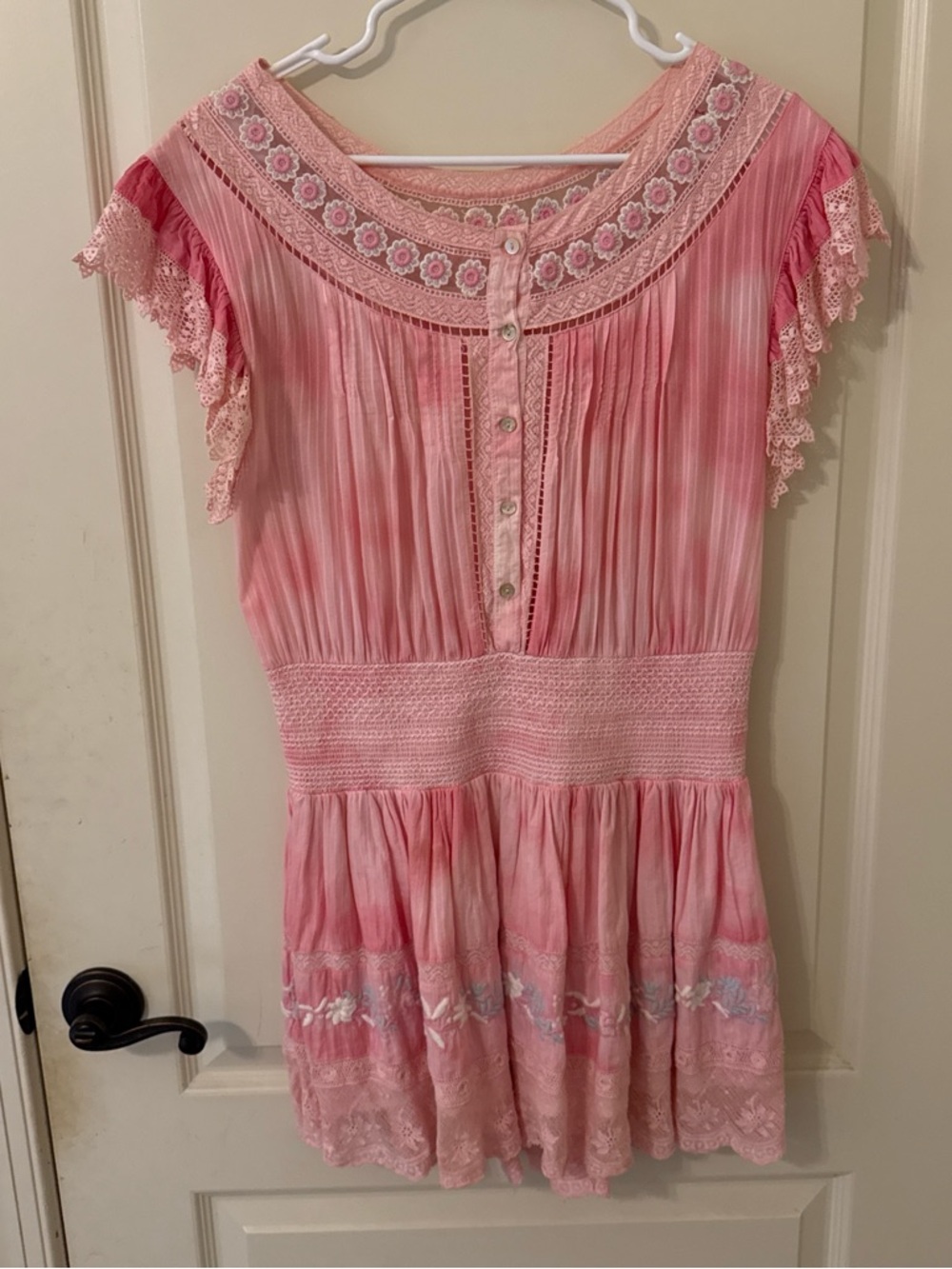 loveshackfancy fontana mini dress size medium